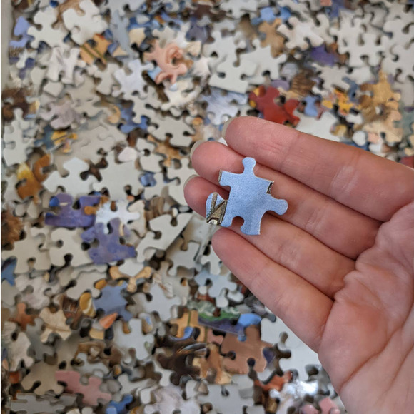 Vintage Jigsaw Puzzle Toybox Kittens Great American Puzzle Factory 500+ Pieces - Picture 8 of 8